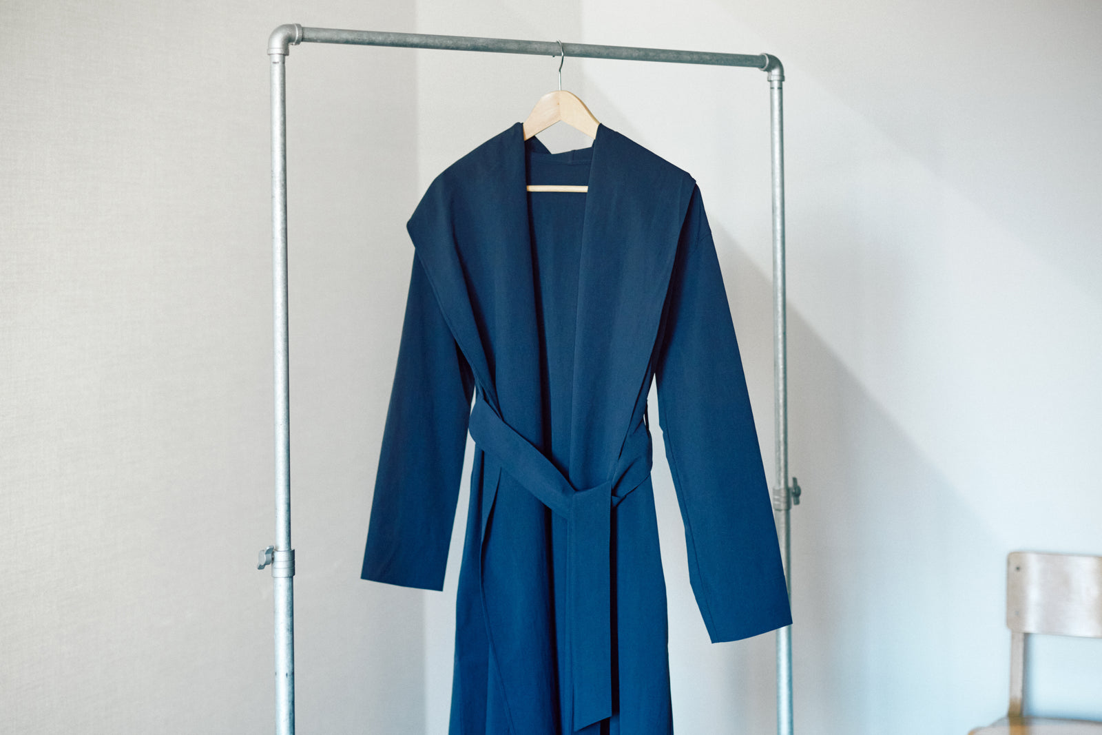 q-haku 羽織コート WHYTO.｜キルティング アシンメトリー コート “quilting